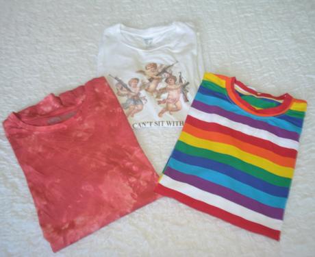 3x dámske tričko vo veľ. m, m