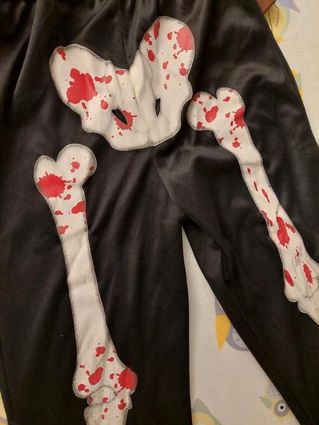 Zombie kostra - halloweensky kostým veľ.128,