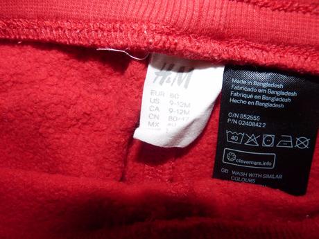 Cervene teplaciky,hm,80, h&m,80