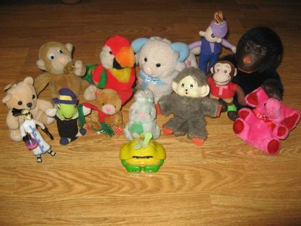 Plyšové hračky a disney hračky,