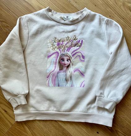 Mikina h&m elsa frozen - super stav 110/116, h&m,110