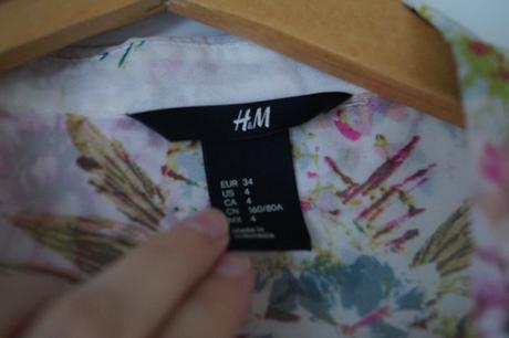 Letná blúzka kvetinová, h&m,34