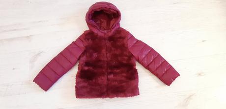 Hrubá tepla krásna vetrovka, benetton,110