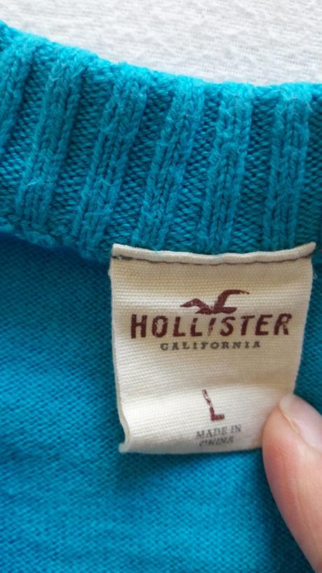Svetrík od hollister modry - l, hollister,l