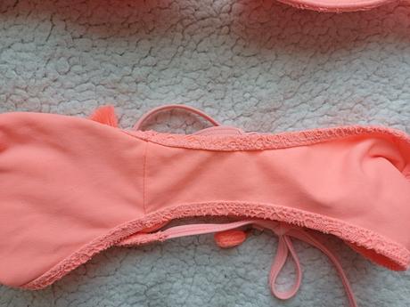 Oranžové dvojdielne plavky bikiny, m