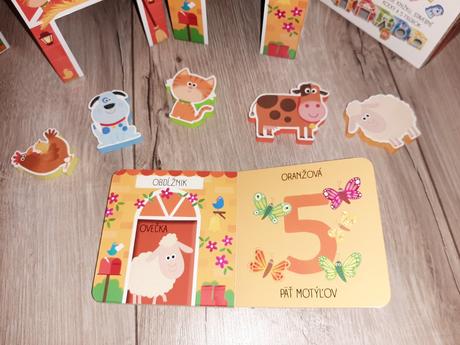 Tvary, farby, čísla, knižka a stavebne tvary farma, 