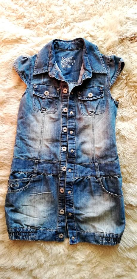 Riflové šaty, kenvelo,140