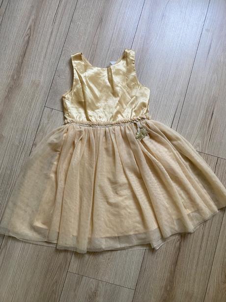 Krasne zlato-zlte saty zn. h&m, h&m,128