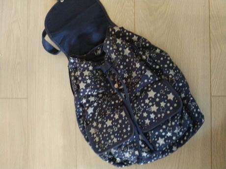 Ruksak - modrý s hviezdičkami, 