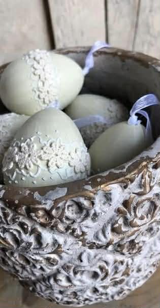 Vintage vajíčka - sada 3 ks, 