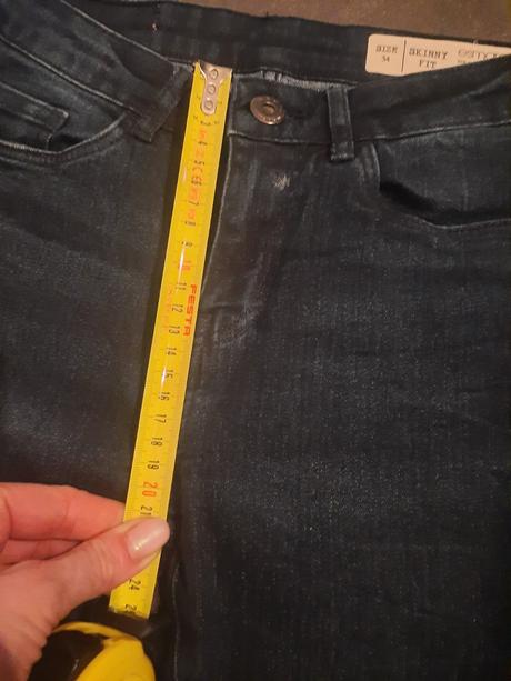 Elastické rifle 27/32 s vysokým pásom, esmara,36