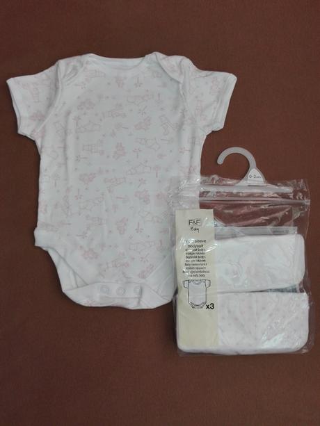 Body 3 ks - kratky rukav, f&f,62