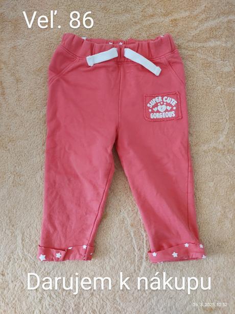 Darujem k nákupu tepláky 86, 86