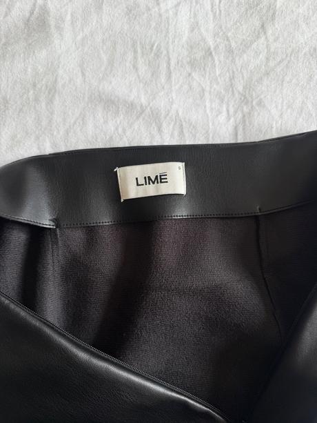 Kožená midi sukňa limé (s), s