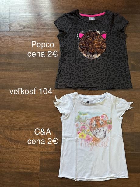 Tričká krátky rukáv, 104