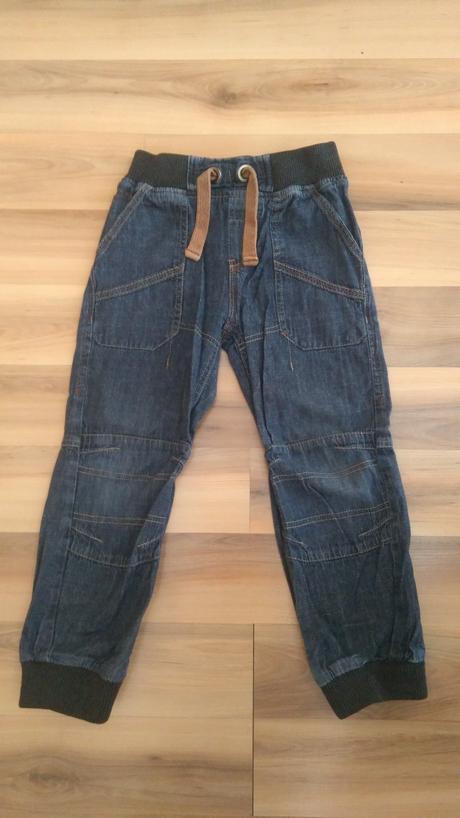 Tmavomodré, tenšie rifle, 5-6r., next,116