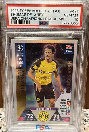 Futbalové karty - thomas delaney, 