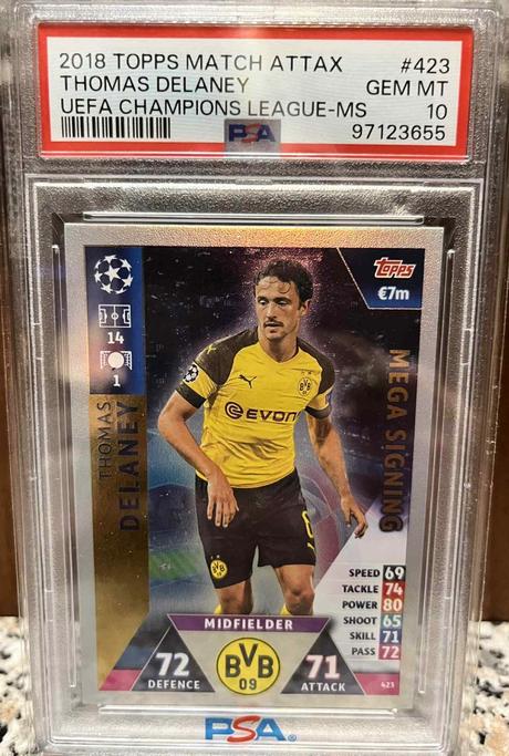 Futbalové karty - thomas delaney, 