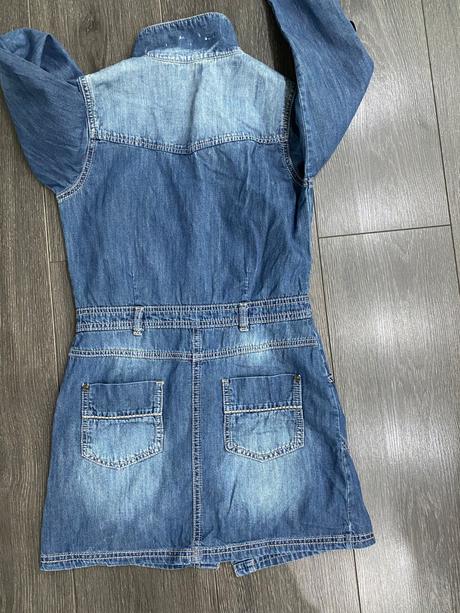 Dievčenské riflové šaty velk.140, next,140