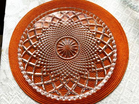 Kryštálový veľký podnos,