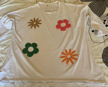 Tričko new collection s aplikáciami uni veľkosť, 