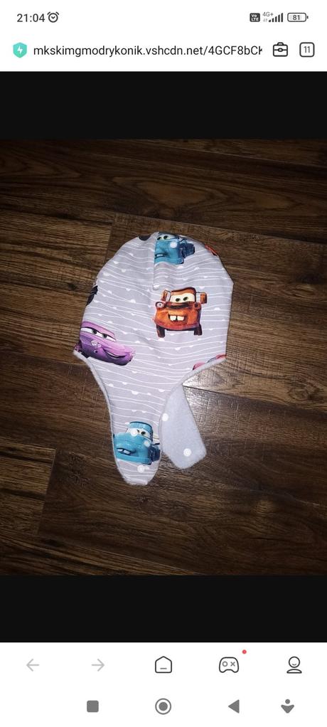 Čiapka cars, priemer 23 cm, 