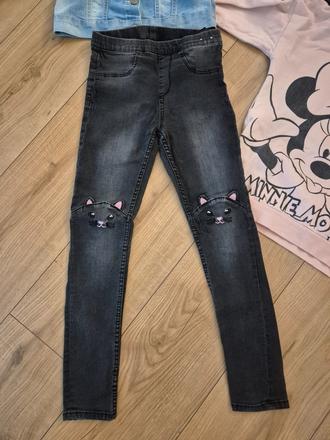128/134 super stav h&m slim jegginsy, h&m,128