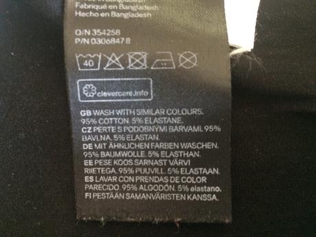 H&m čierne legíny vel.164, h&m,164