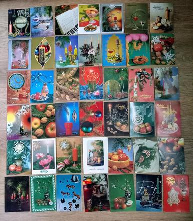 Retro vianočné pohľadnice, 