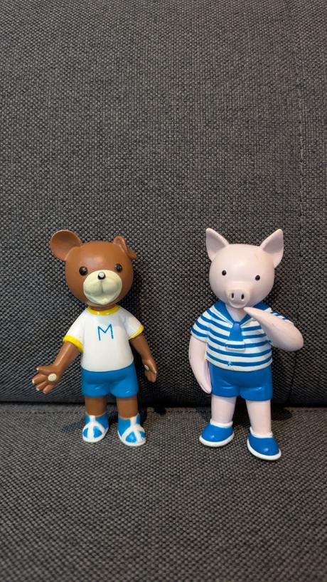 Figúrky macko uško a prasiatko, 