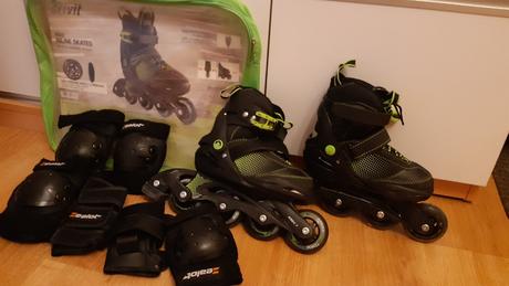 Detské  in line korčule a chrániče, crivit,29