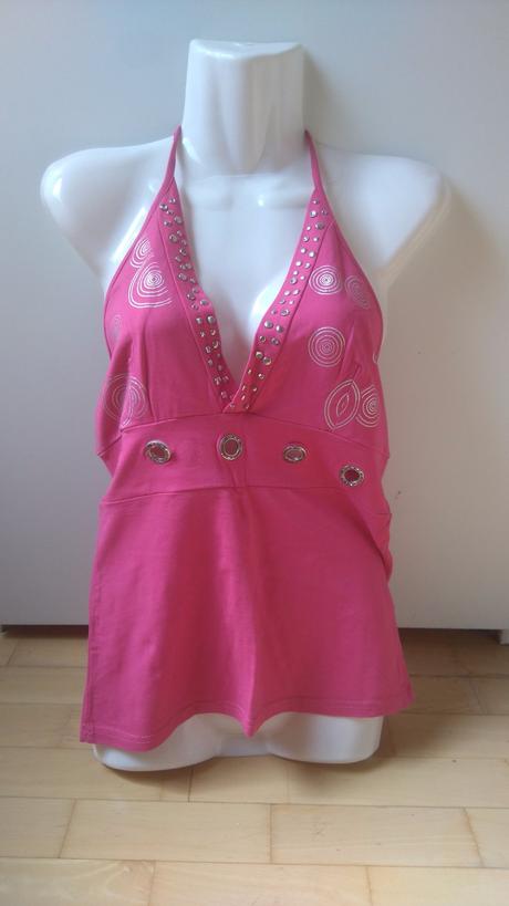 Ružový sexy top, m