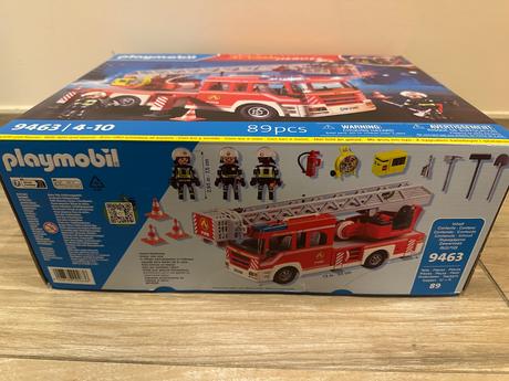 Playmobil cityaction 9463 hasičské auto s rebríkom,