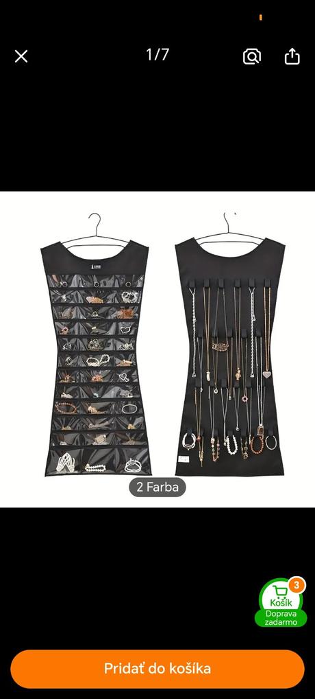 Organizér na bižutériu, 