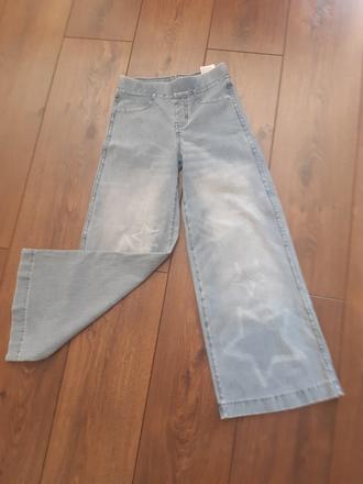 Zvonové jeansy, h&m,134
