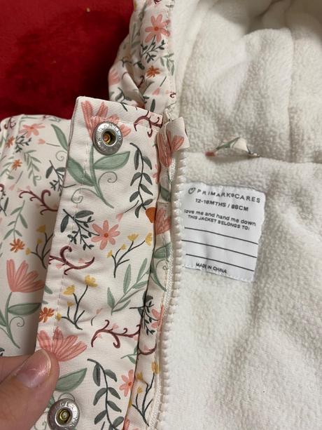 Zateplená bunda, primark,86