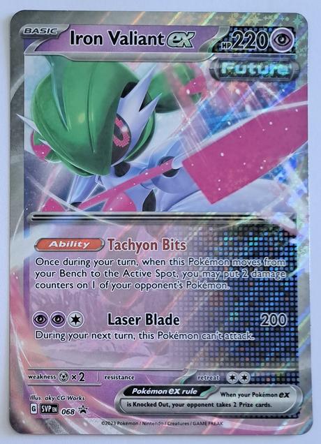 Pokémon jumbo karta iron valiant ex, 