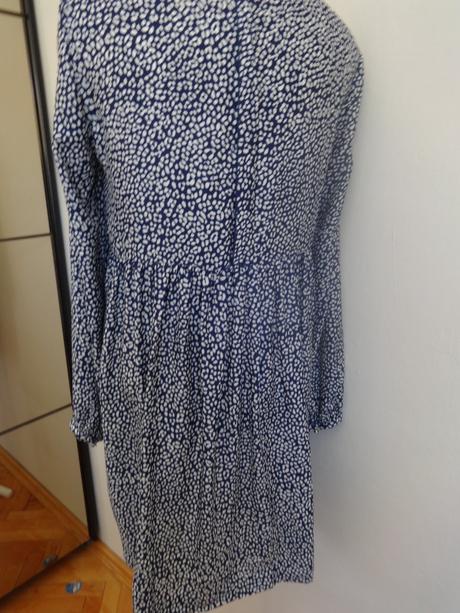 Modrobiele školské šaty, zara,xs