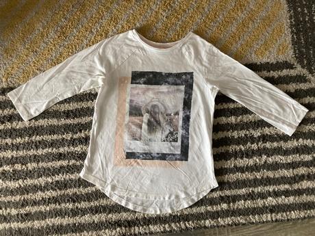 Krémové tričko 146/152, h&m,146