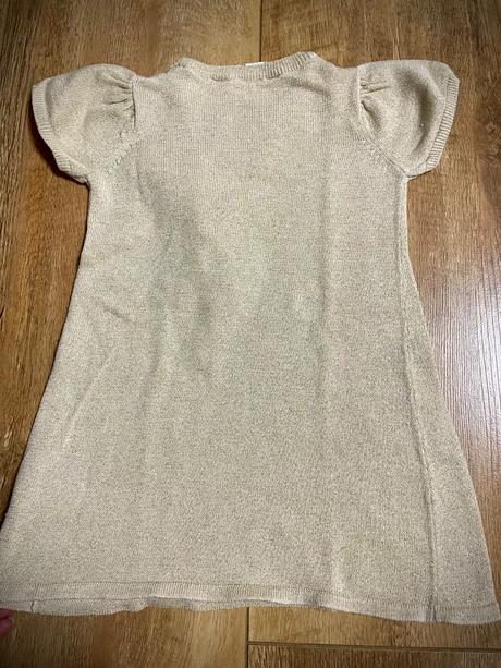 Zlaté trblietavé tričko, h&m,92