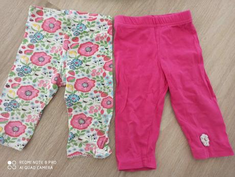 Šaty a leginky pre dievčatko, 74