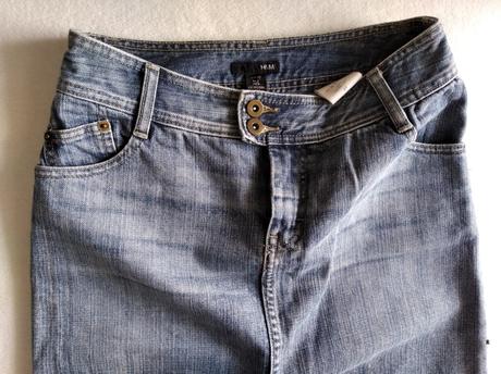 Rifľová minisukňa, h&m,36