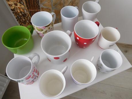 Šálky nové-nepoužívané, rozne,, 