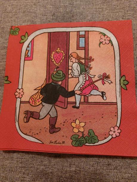 Servítky  josef lada  veľká noc, 