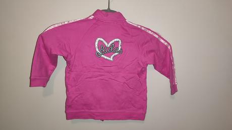 Dievčenská tepláková mikina, adidas,86