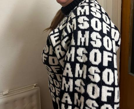 Teplý sveter značky h&m, h&m,xs