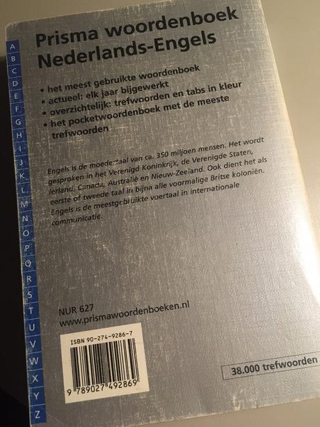 Holandsko-anglický slovník, 