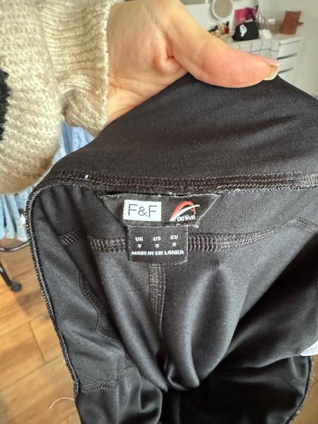 F&f legíny čierne, f&f,s