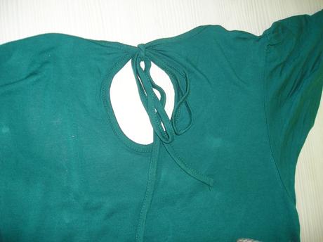 Tyrkysové dlhšie tričko , tesco,38