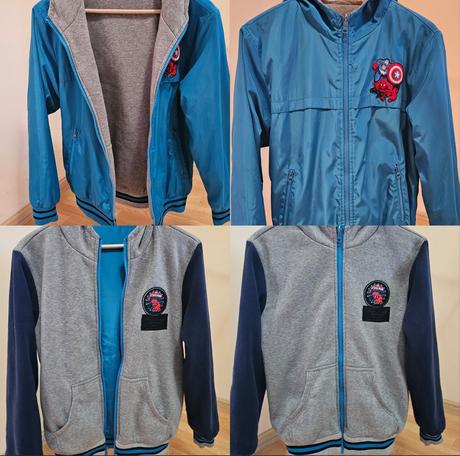 Obojstranná bunda veľkosť 164cm, 164